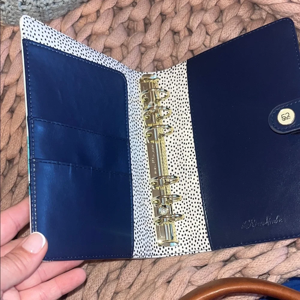 52 Agenda Personal Rings Blue Cactus Organizer Binder